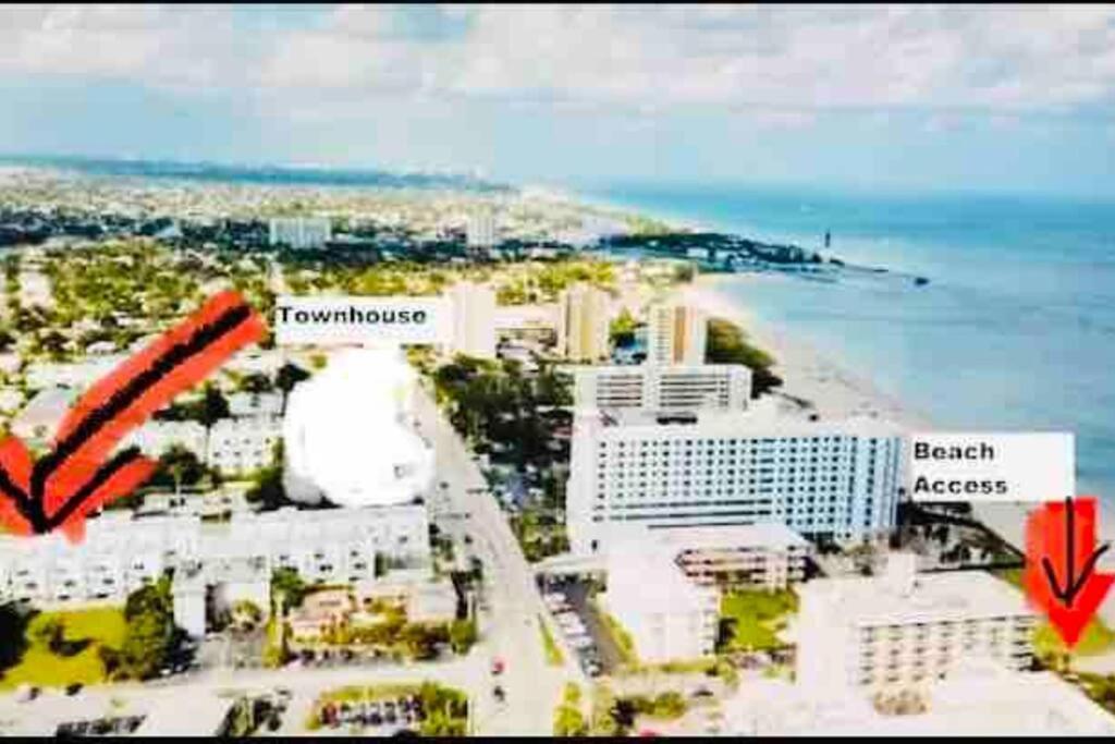 Across The Ocean Few Steps To Beach Contemporary Three Bedroom Townhouse Pompano Beach Εξωτερικό φωτογραφία